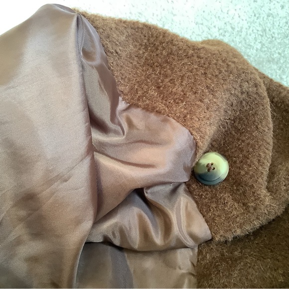 Wool and Alpaca long wrap coat. Vintage size 16. Harvé Benard - Picture 13 of 16